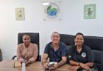 L-R : SPGA DCEO, SPGA CEO, Mrs. Louisanne Jacques