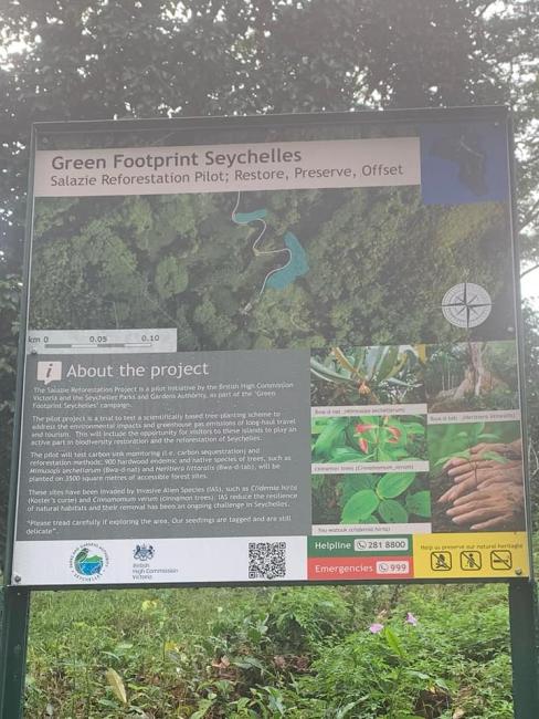 Green Footprint Information Board