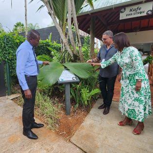 Kafe Bwa Sitron Opening- Unveiling of Commemorative Plaque